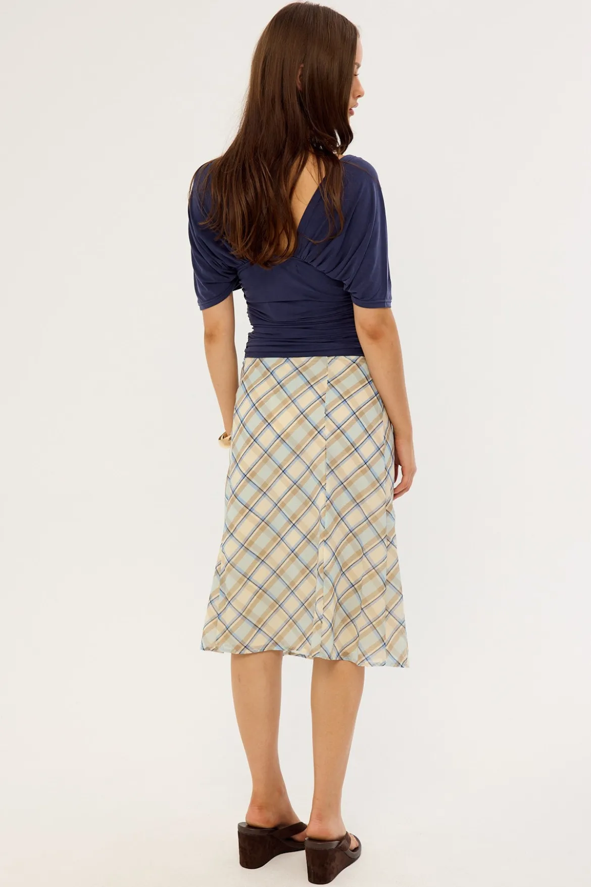 Kamili Skirt Blue Print