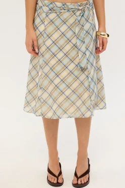 Kamili Skirt Blue Print