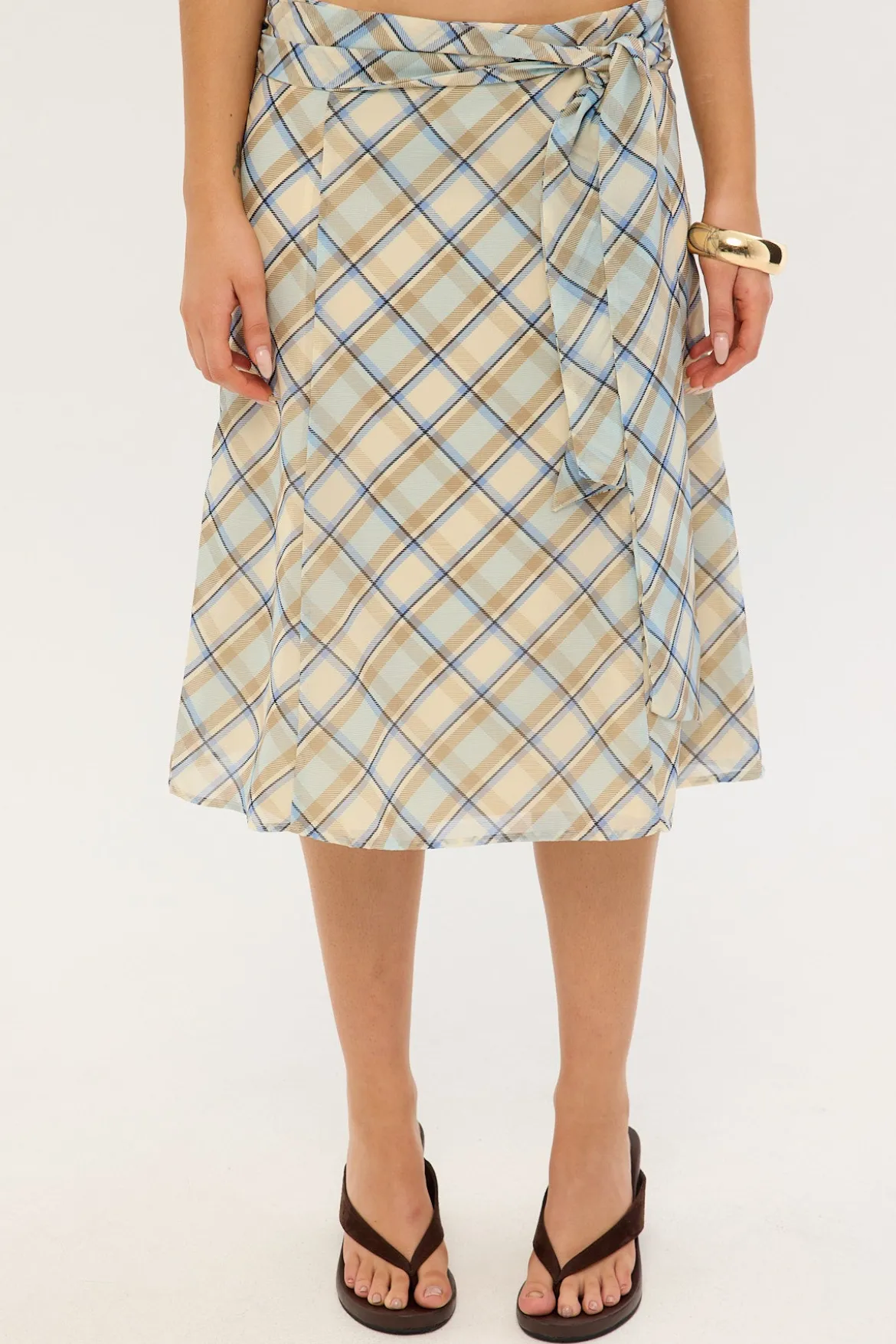 Kamili Skirt Blue Print