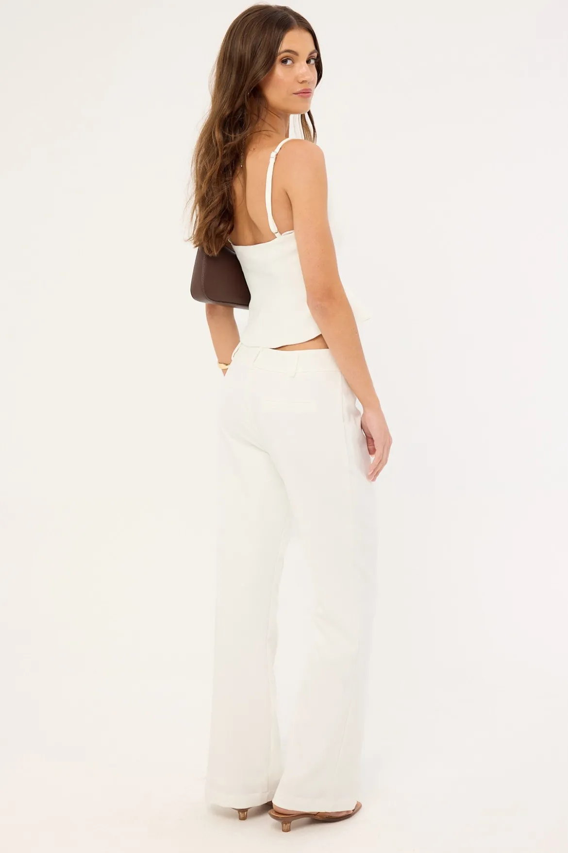 Karmi Low Rise Bootcut Pant White