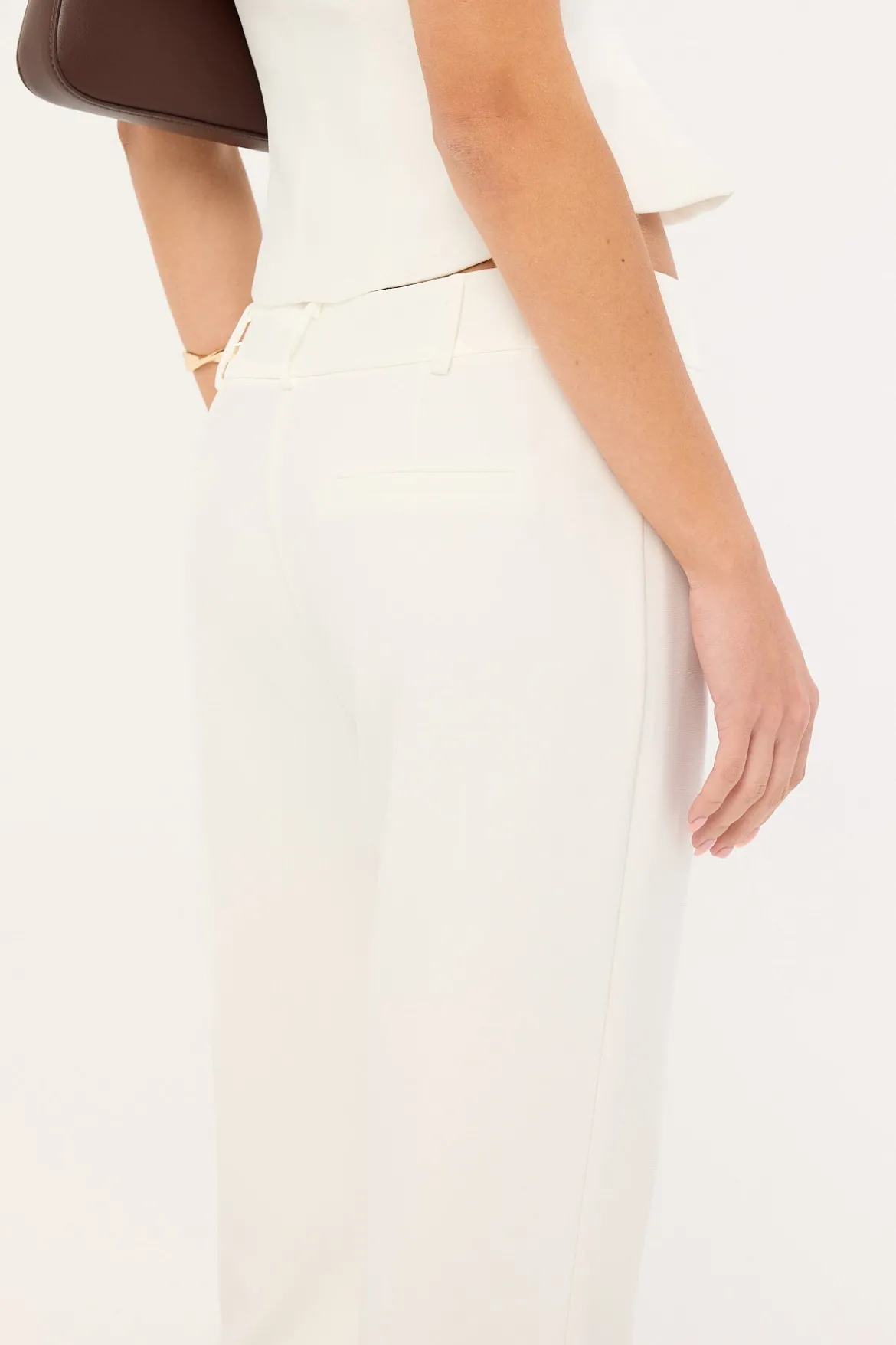 Karmi Low Rise Bootcut Pant White