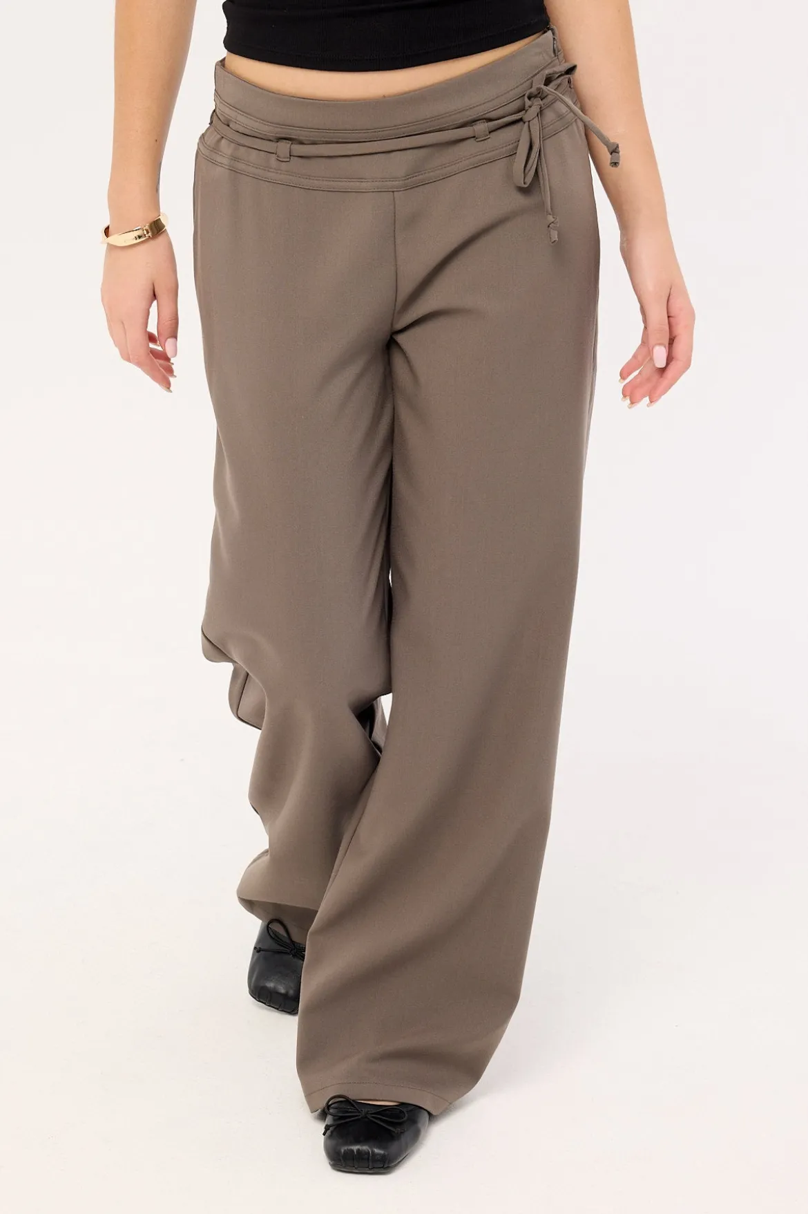 Kasey Low Rise Pant Grey