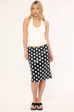 Kavivi Skirt Polka Sequin Monochrome