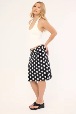 Kavivi Skirt Polka Sequin Monochrome