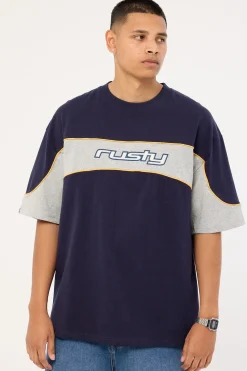 Kinetic Heavy Tee Navy Blue