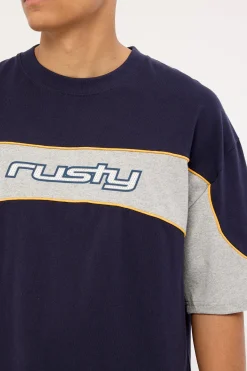 Kinetic Heavy Tee Navy Blue