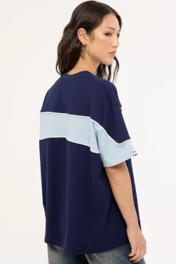 Kinetic Oversize Tee Navy Blue