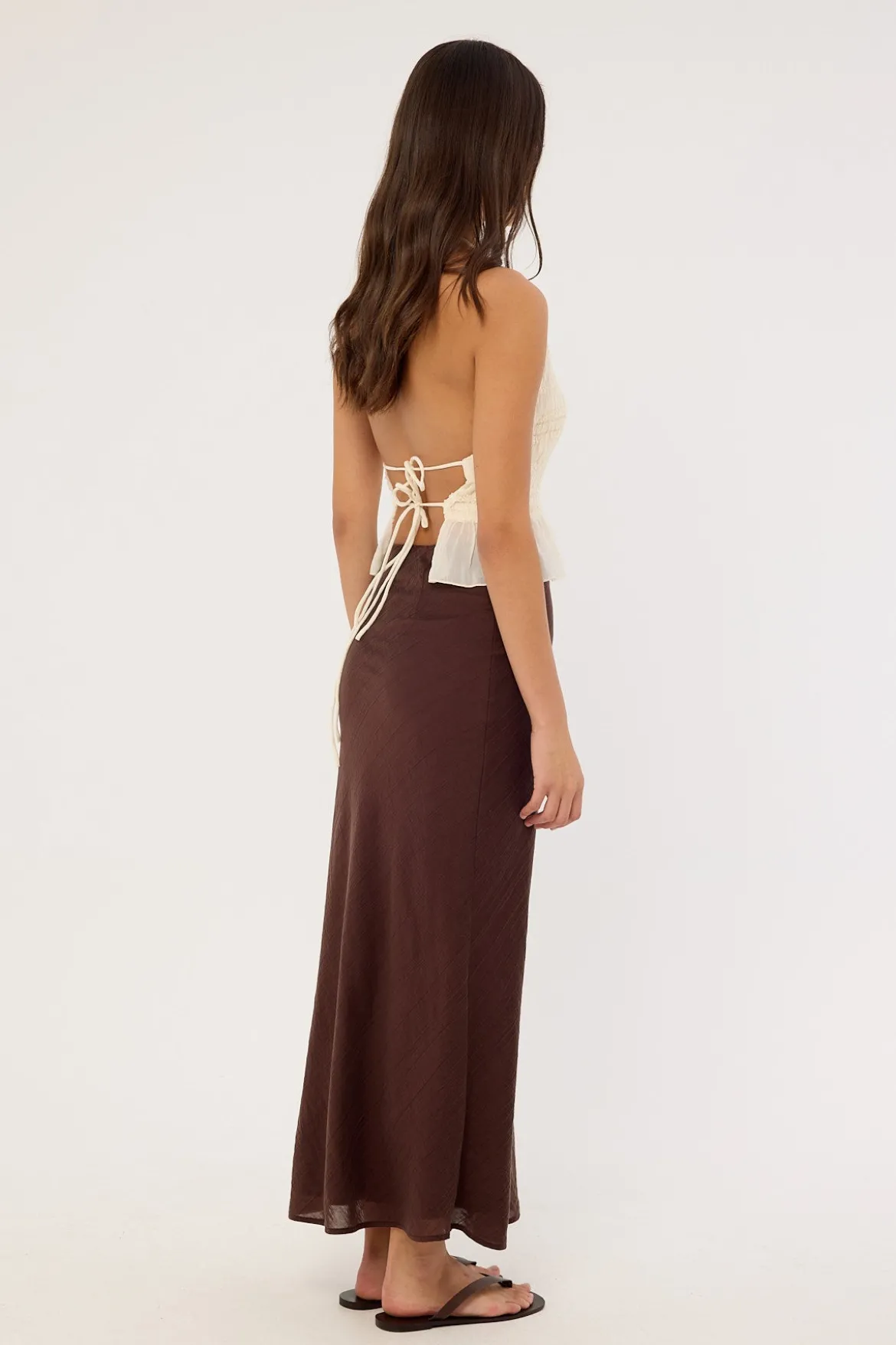 Klara Maxi Skirt Brown
