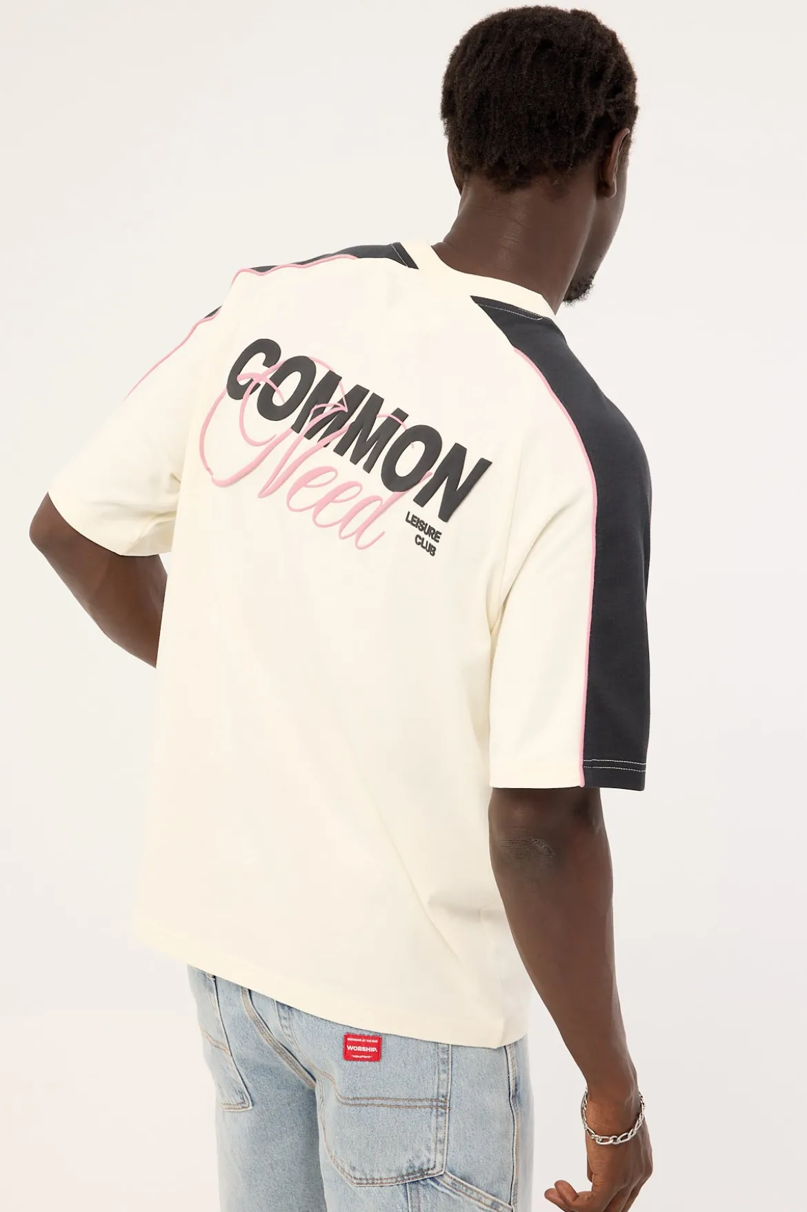 Knox Raglan Heavyweight Easy Tee Off White/Onyx