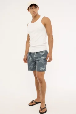 Koi Fish Swim Short Dark Blue