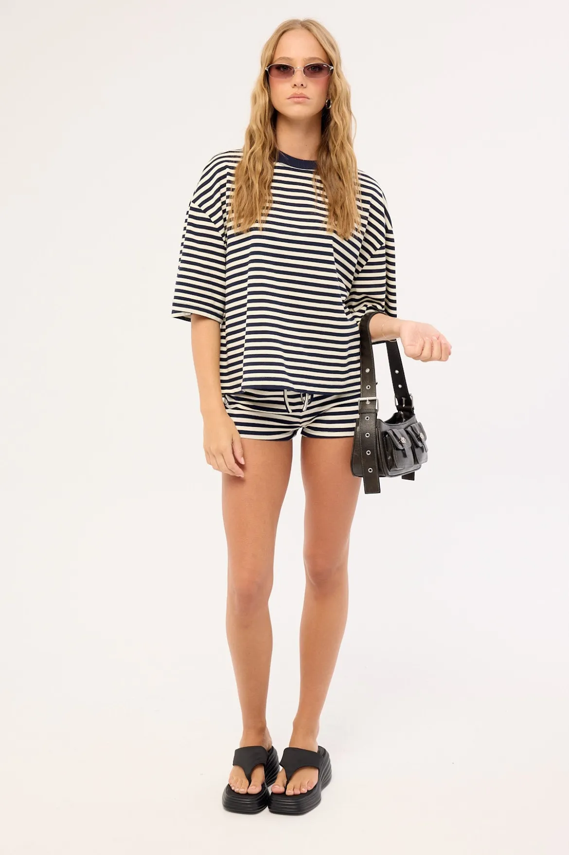 Kourt Bloomers Navy White Stripe