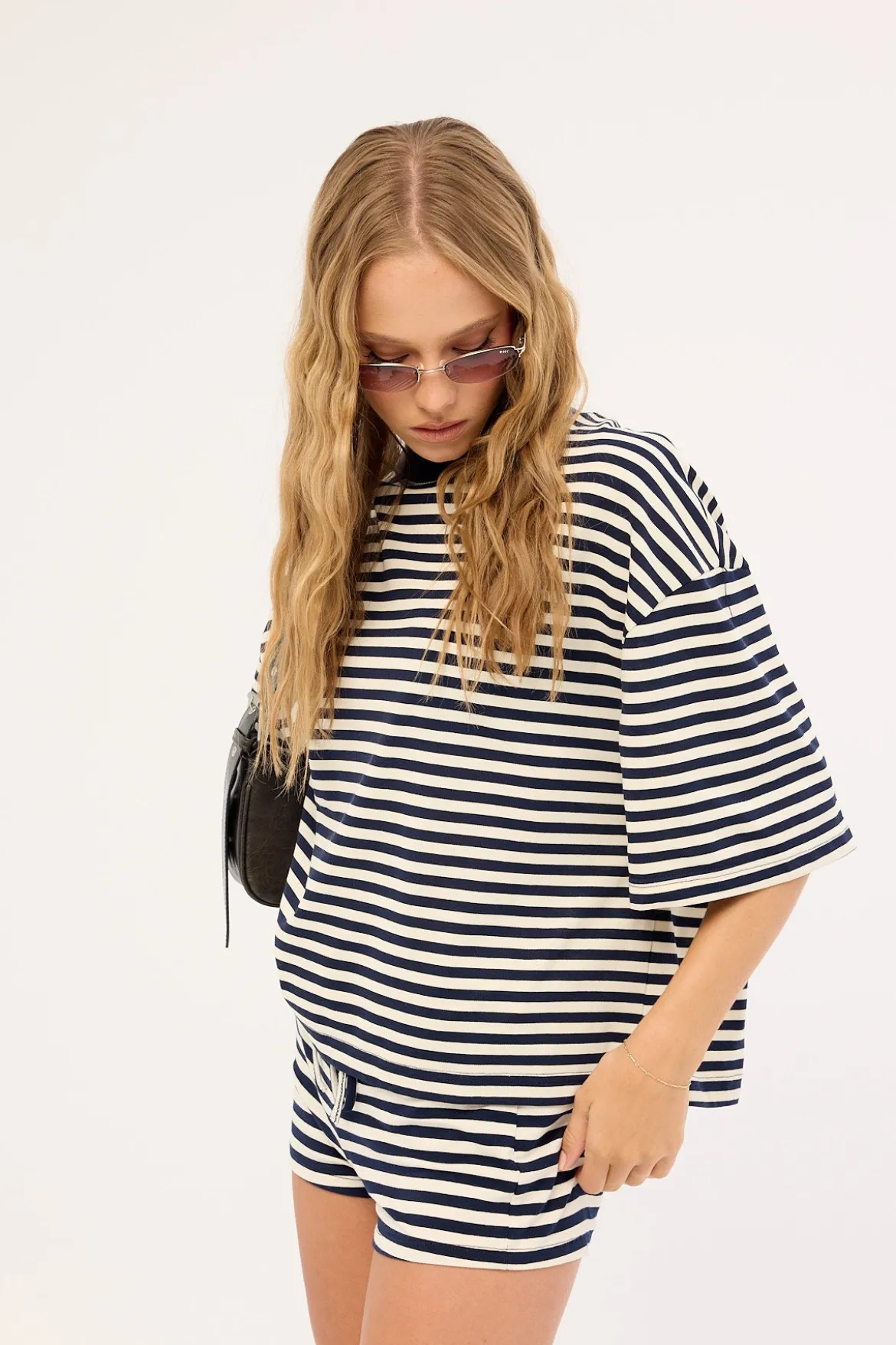 Kourt Bloomers Navy White Stripe