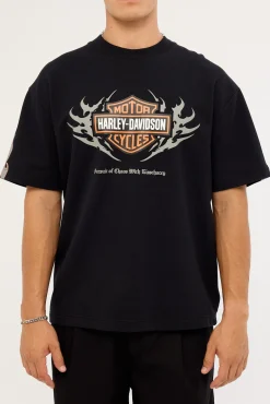 KSCY x Harley Davidson Clutch Street Loopback Tee Jet Black