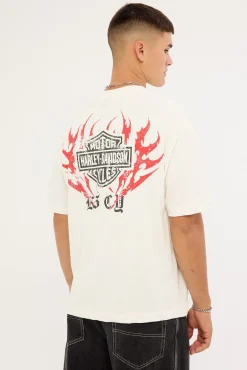 KSCY x Harley Davidson Cruiser Street Tee Natural White