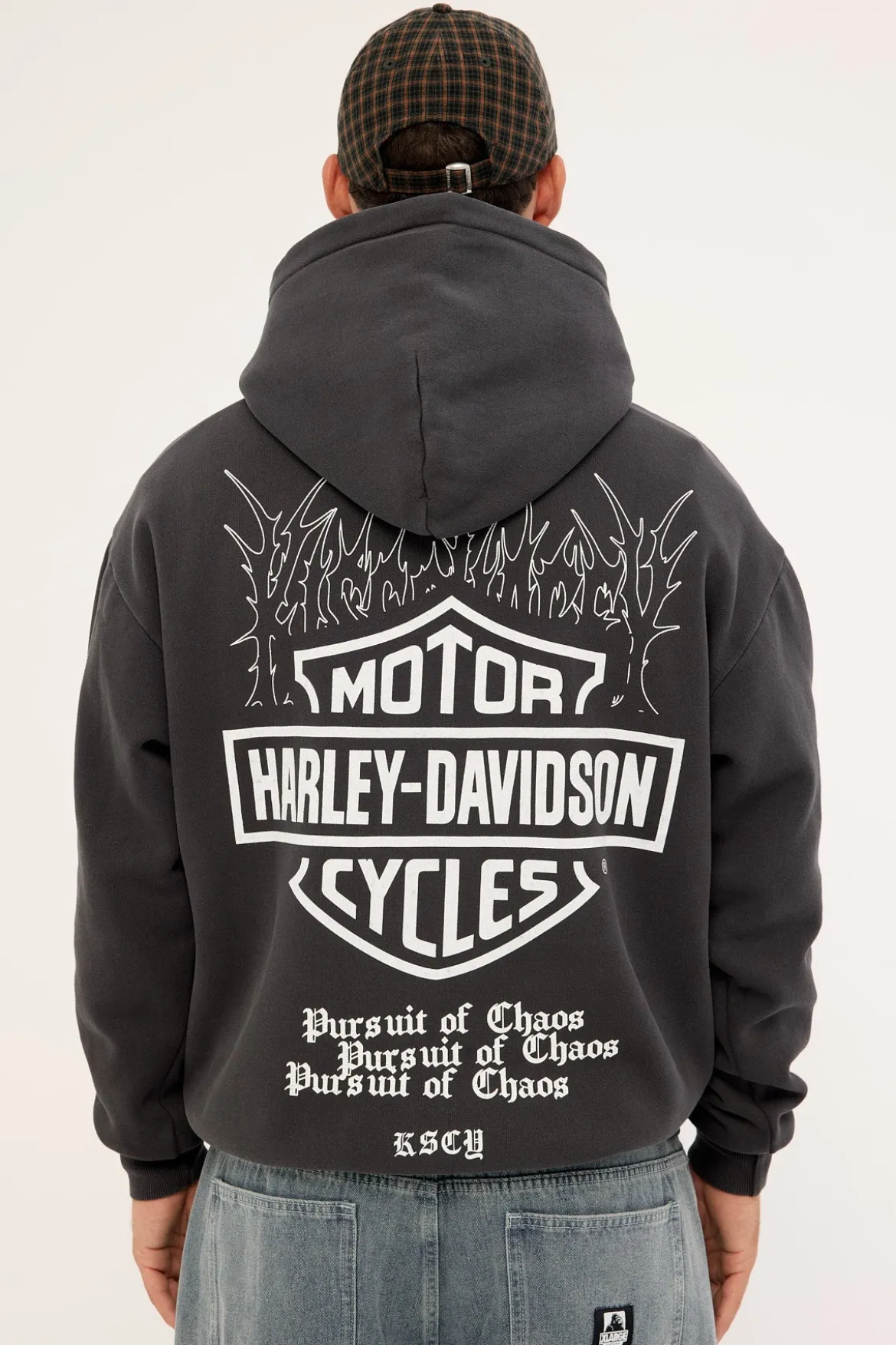 KSCY x Harley Davidson Cycles Relaxed Hoodie Jet Black