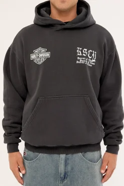 KSCY x Harley Davidson Cycles Relaxed Hoodie Jet Black