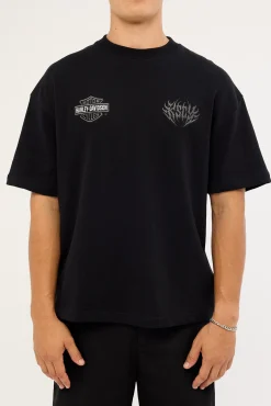 KSCY x Harley Davidson Outlaw Loopback Street Tee Jet Black