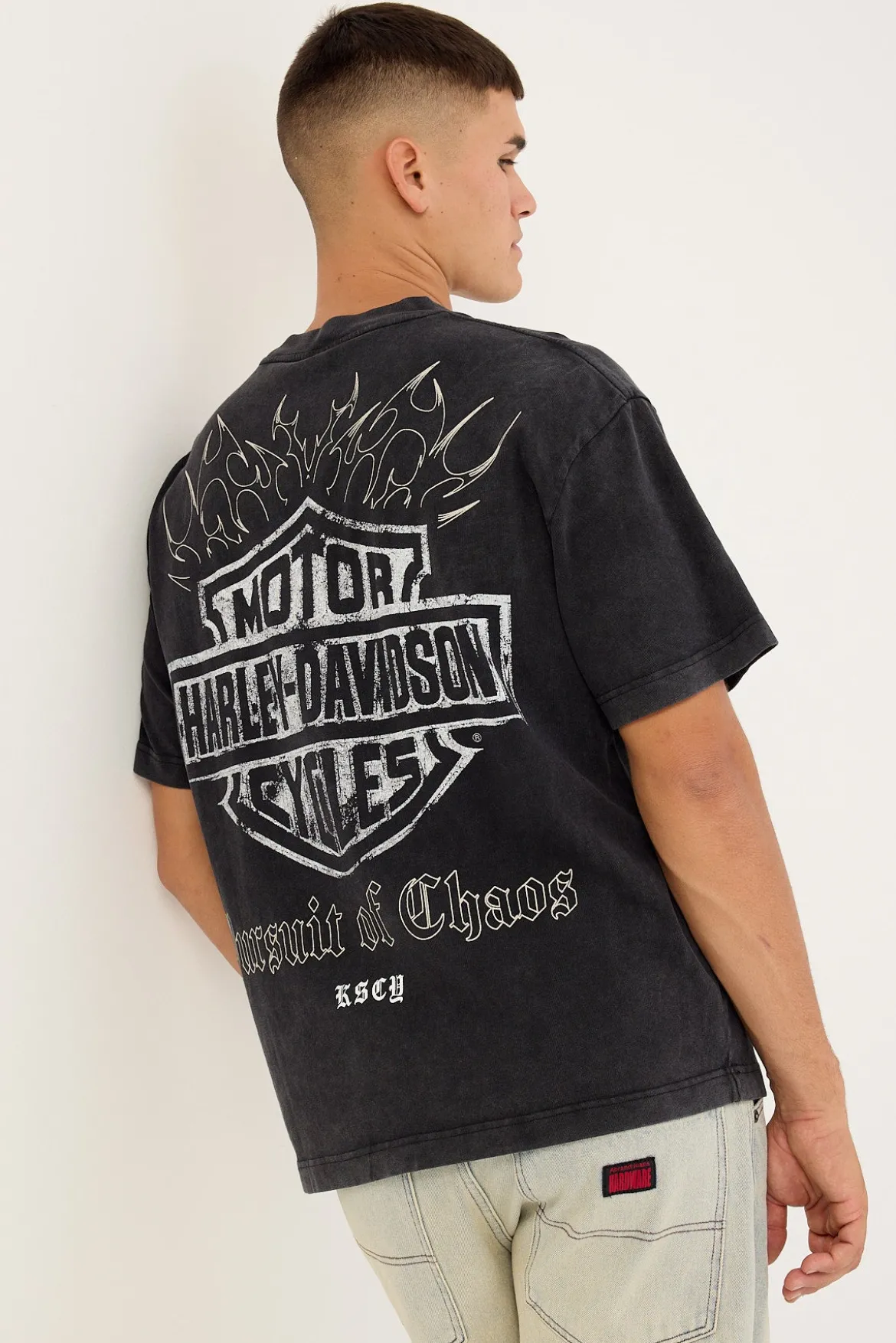KSCY x Harley Davidson Resurgence Street Tee Snow Black