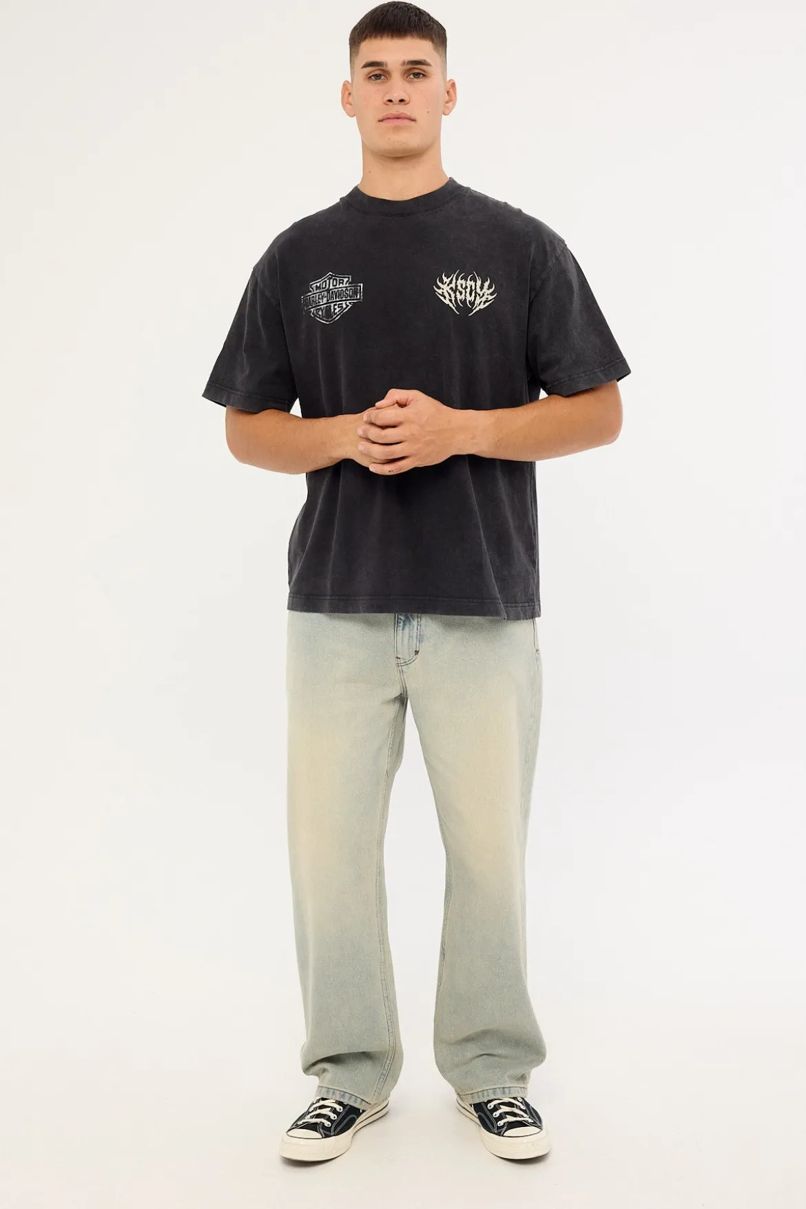 KSCY x Harley Davidson Resurgence Street Tee Snow Black