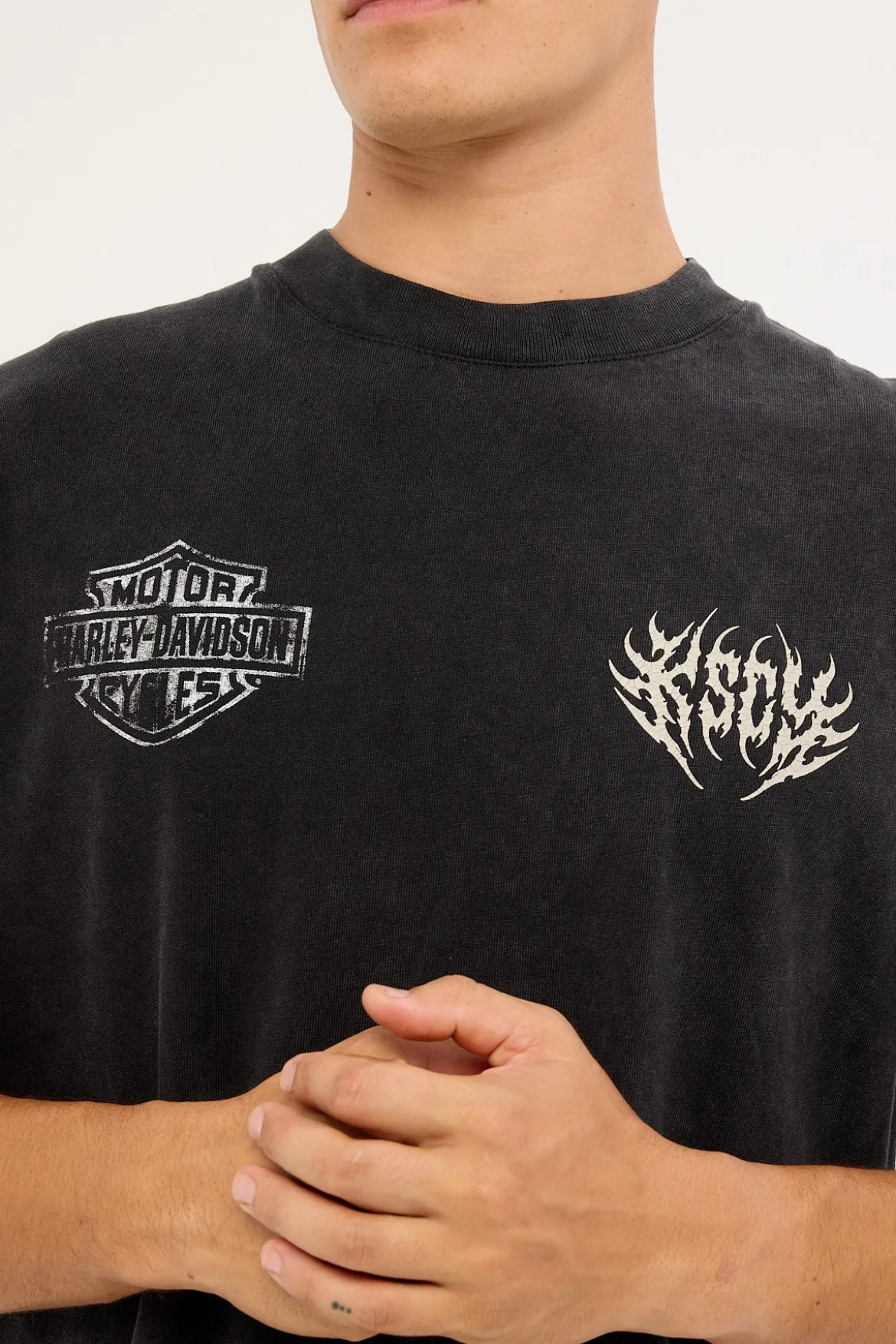 KSCY x Harley Davidson Resurgence Street Tee Snow Black