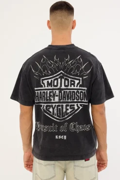 KSCY x Harley Davidson Resurgence Street Tee Snow Black