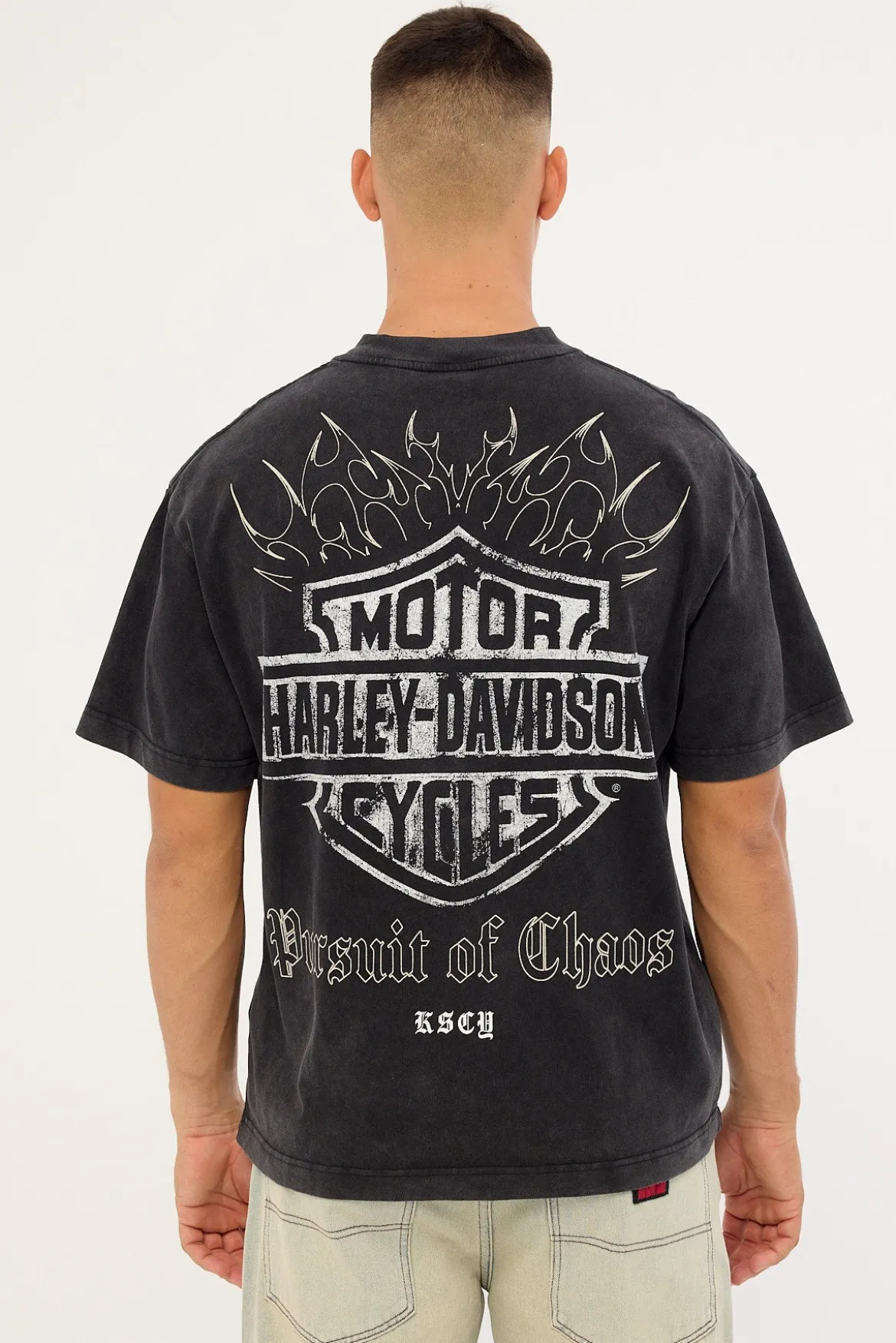 KSCY x Harley Davidson Resurgence Street Tee Snow Black