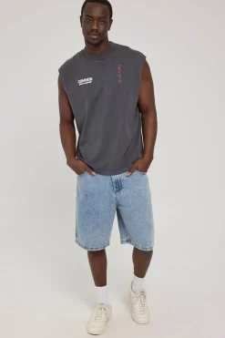 Kuzushi Muscle Tank Washed Black