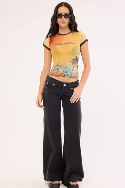 La Cabana Mesh Baby Tee La Cabana Print