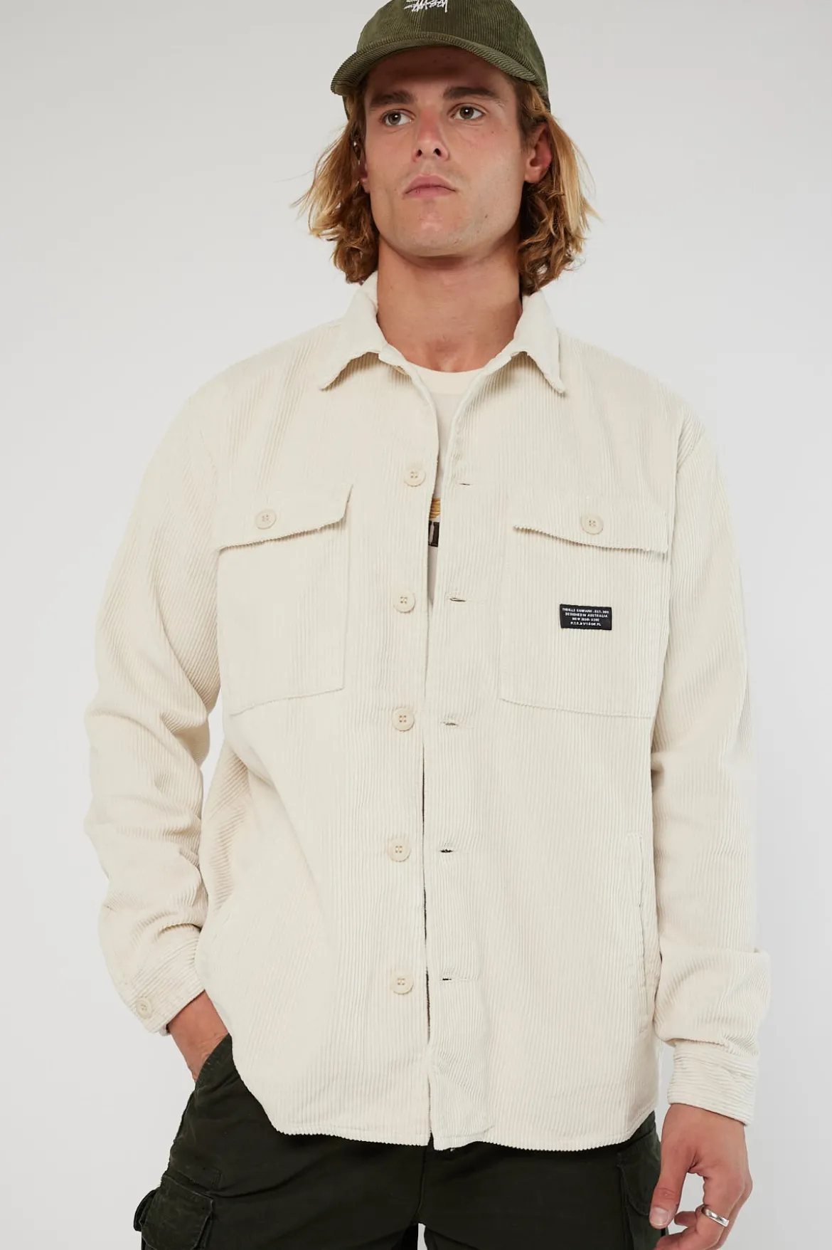 Labour Cord Overshirt Bone