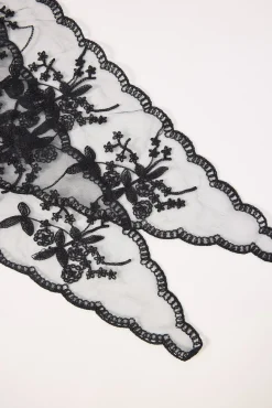 Lace Headscarf Black
