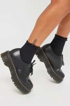 Lace Trim Socks Black