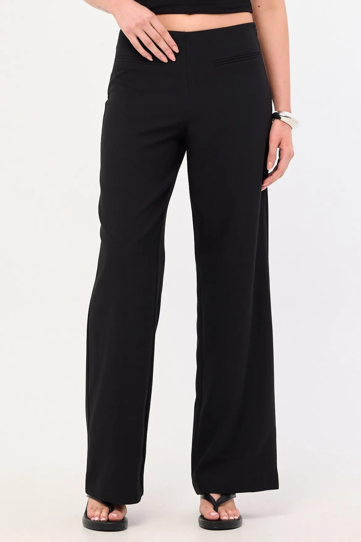 Landon Mid Rise Pant Black