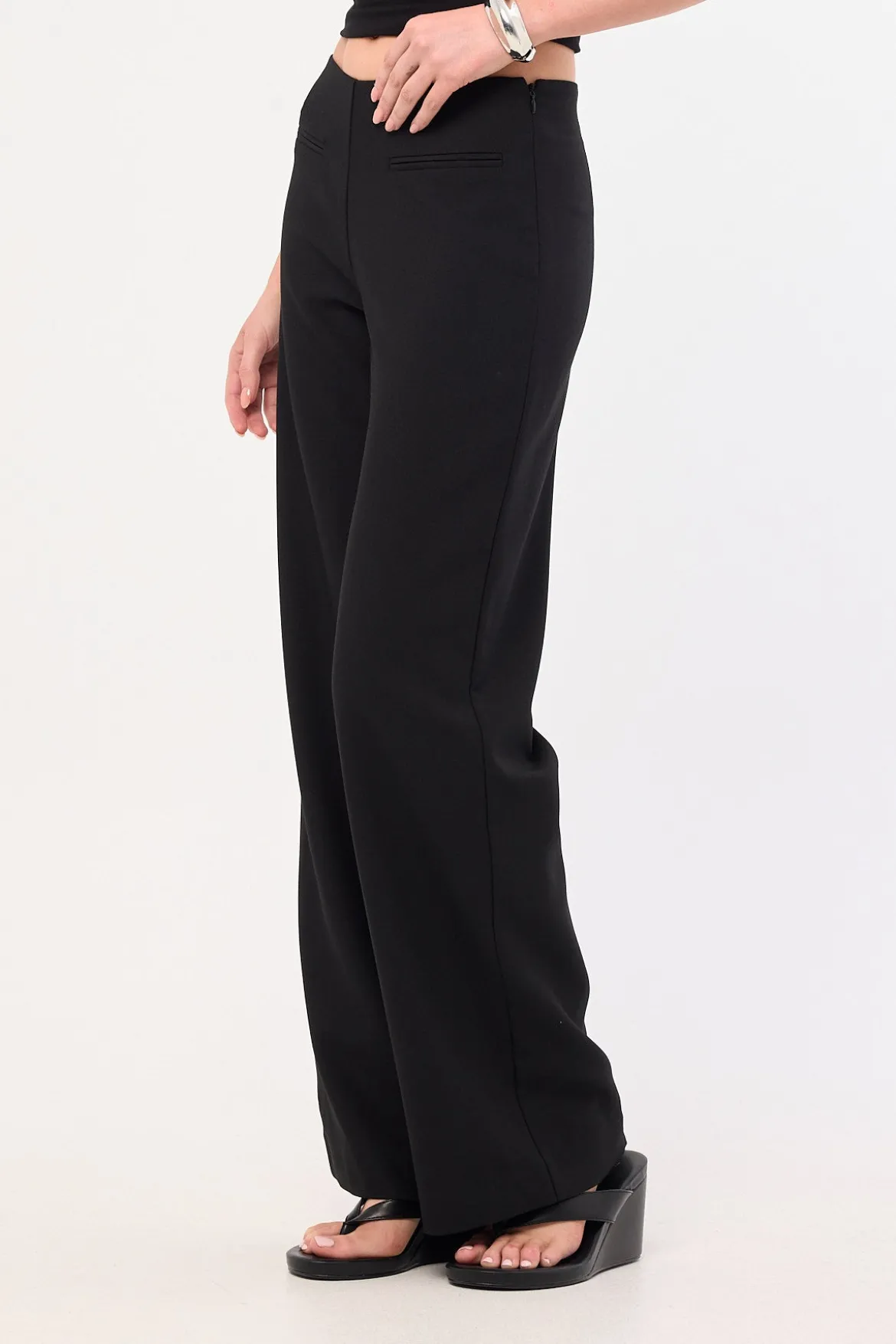Landon Mid Rise Pant Black