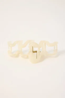 Large Classic Claw Clip Cream