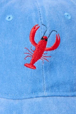 Larry Lobster Dad Cap Washed Blue
