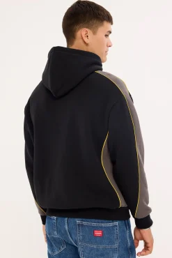 Laser Panel Pullover Hood Black