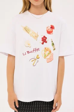 Le Buffet Oversized T-Shirt White