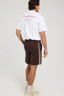 League Sweat Short Dark Brown