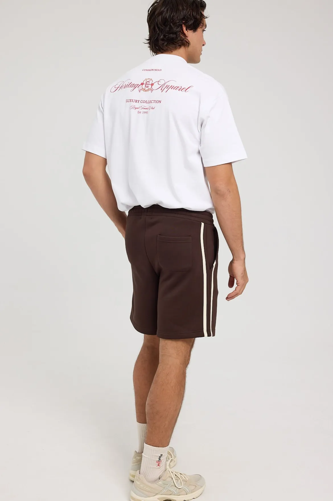 League Sweat Short Dark Brown