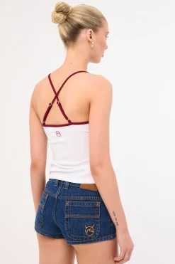 Lemmy Low Rise Micro Mini Short Deep See Blue