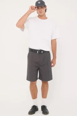 Lenny Tailored Short Charcoal