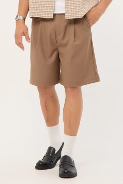 Lenny Tailored Short Taupe Brown