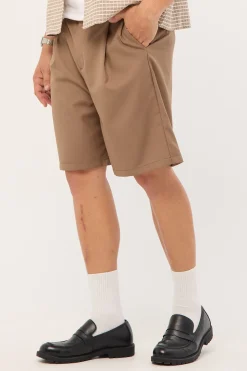 Lenny Tailored Short Taupe Brown