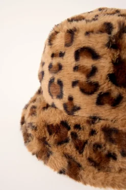 Leopard Faux Fur Hat Leopard