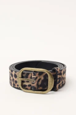 Leopard Sueded Belt Leopard