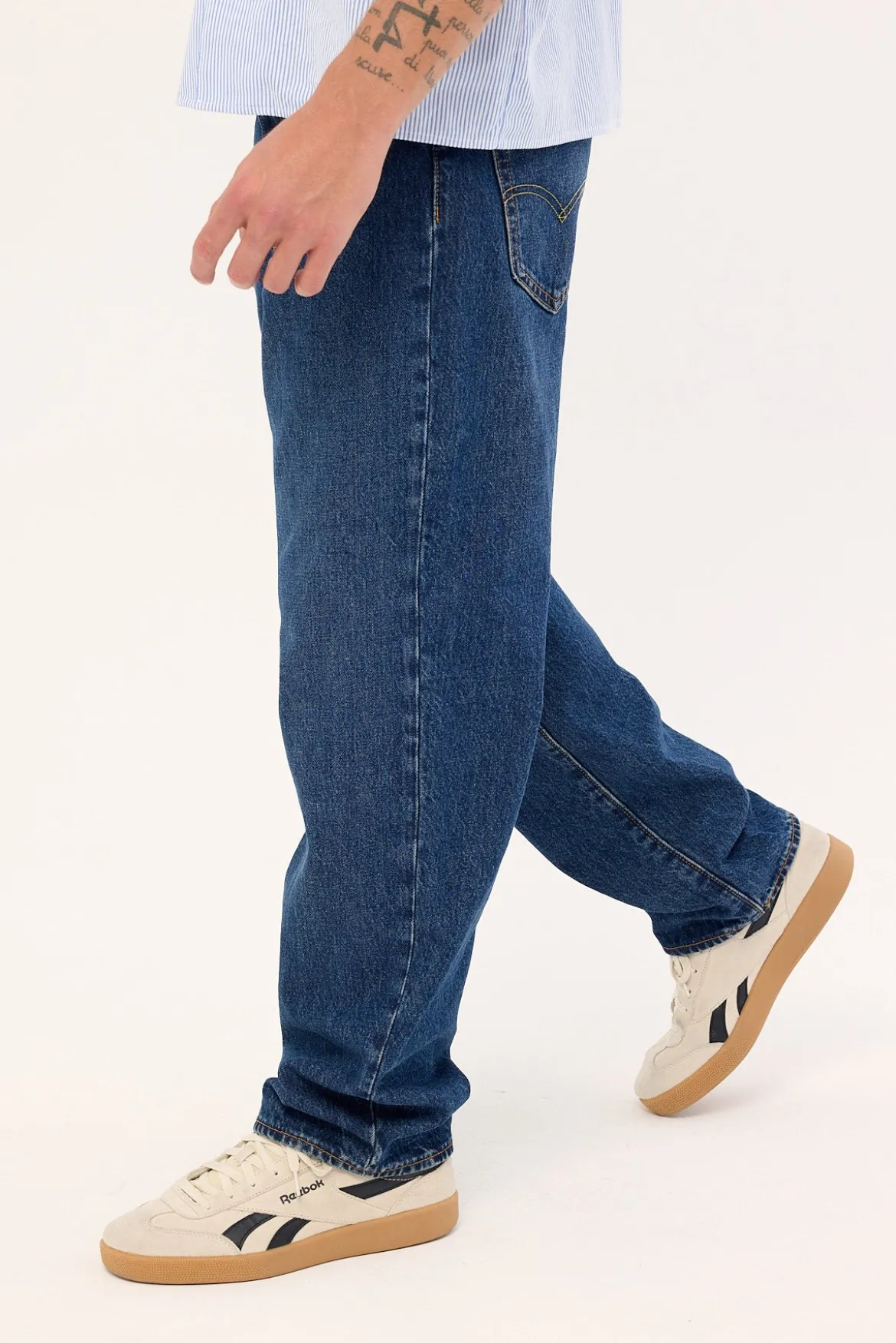 Levi's 568 LOOSE STRAIGHT CHECK THE SCORE