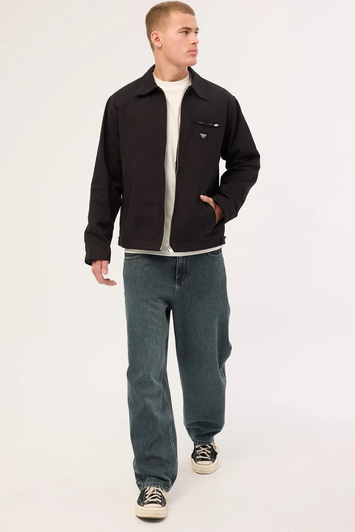 Lifted Big Slacker Denim Jean Metal Blue