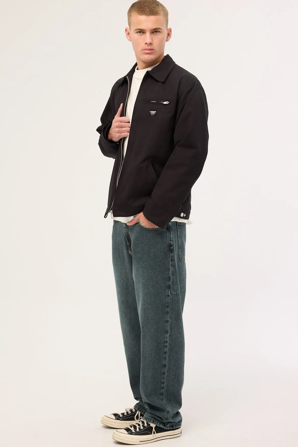 Lifted Big Slacker Denim Jean Metal Blue
