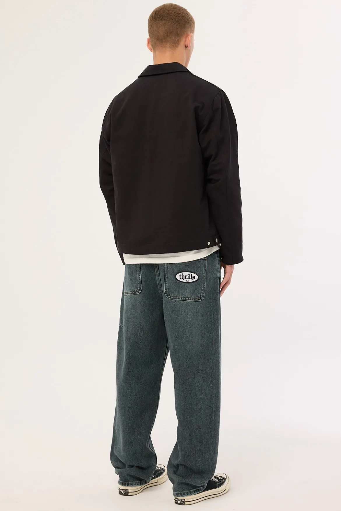 Lifted Big Slacker Denim Jean Metal Blue
