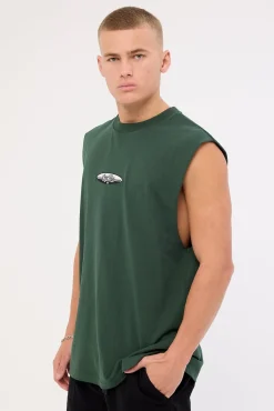 Lifted Embro Merch Fit Muscle Tee Sycamore